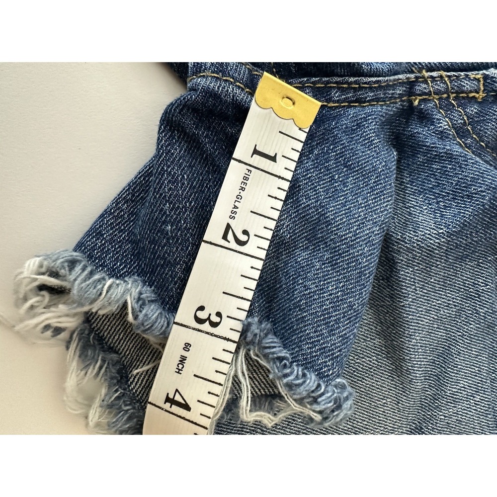 BDG Jean Shorts Women's Size 25 Blue Distressed Button‎ Fly Classic Boyfriend - Picture 6 of 7